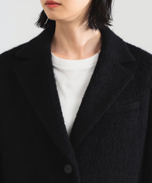 Demi-Luxe BEAMS(デミルクス ビームス)の「【1/15再値下げ】モヘヤループ シャギー ジャケット(テーラードジャケット・レディース・ブラック/オートミール・38/36)」の16枚目の写真