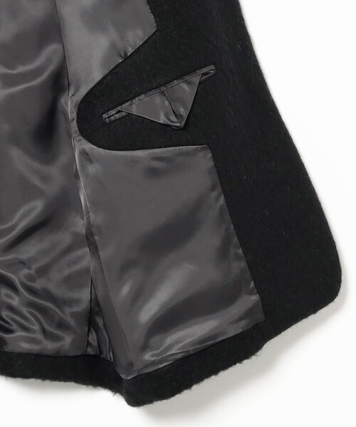 Demi-Luxe BEAMS(デミルクス ビームス)の「【1/15再値下げ】モヘヤループ シャギー ジャケット(テーラードジャケット・レディース・ブラック/オートミール・38/36)」の20枚目の写真