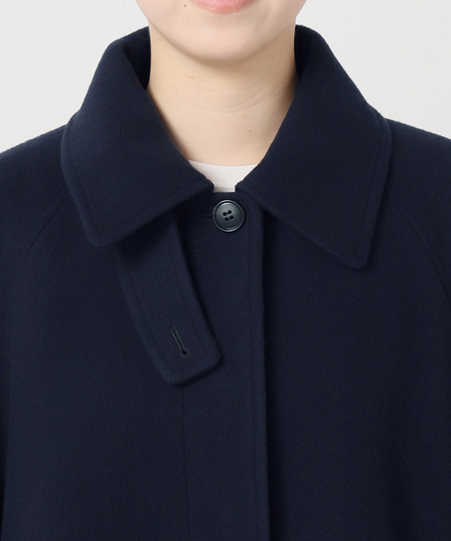 追加》尾州ウールスーパー100Aラインコート（ステンカラーコート