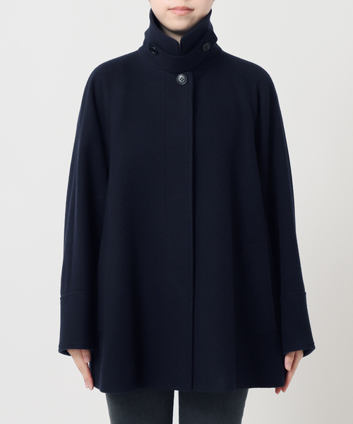 追加》尾州ウールスーパー100Aラインコート（ステンカラーコート