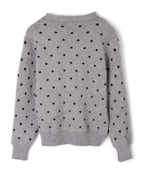 M DOLLY(エムドリー)の「ribbon dot viviana cardigan/リボンドットヴィヴィアナカーディガン(カーディガン/ボレロ・レディース・ブラック/グレー・FREE)」の14枚目の写真