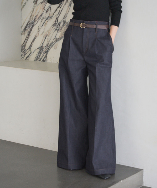 デニムライクスラックス（デニムパンツ）｜NOBLE（ノーブル）の