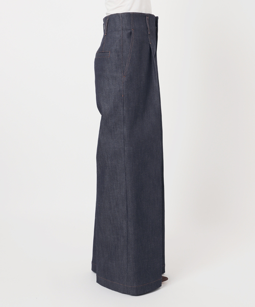 セール】デニムライクスラックス（デニムパンツ）｜NOBLE（ノーブル