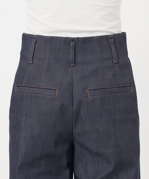 Noble（ノーブル）の「デニムライクスラックス（デニムパンツ・レディース・ネイビー・36/38）」の22枚目の写真