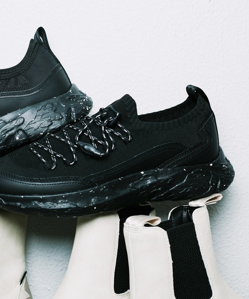 SHAKA（シャカ）の「SHAKA テックニットスニーカー BLK METEOR KNIT SXL ブラック メテオ ニット（スニーカー・レディース・ブラック・28/27/26/25/24/23）」の5枚目の写真