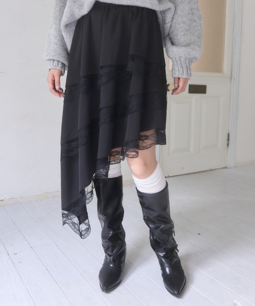mellowneon(メロウネオン)の「カバー風ギャザーベルトロングブーツ(ブーツ・レディース・ブラック/ブラウン/アイボリー・SMALL/MEDIUM)」の10枚目の写真