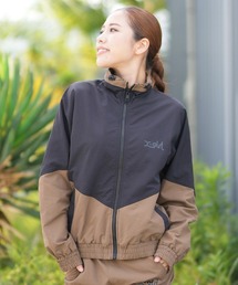 X-girl | X-girl SPORTS/エックスガールスポーツ WIND UP JACKET ナイロンジャケット トラックジャケット 撥水 防風 155253021001(その他アウター)