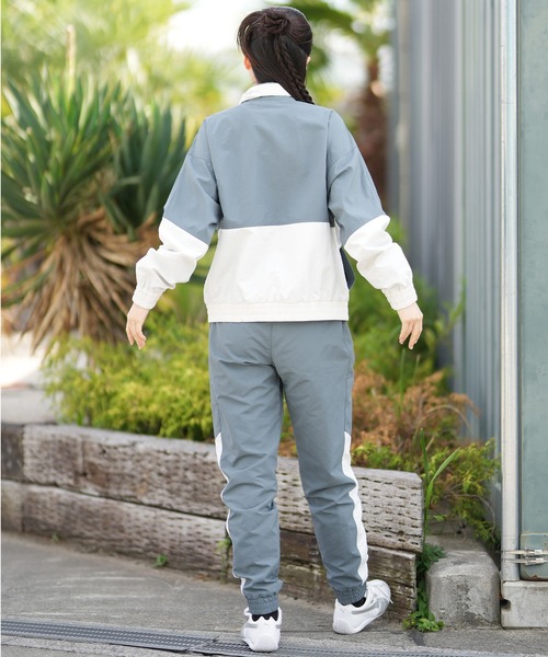 X-girl（エックスガール）の「X-girl SPORTS/エックスガールスポーツ WIND UP JACKET ナイロンジャケット トラックジャケット 撥水 防風 155253021001（その他アウター・レディース・ブルー/ブラウン・M/L）」の14枚目の写真