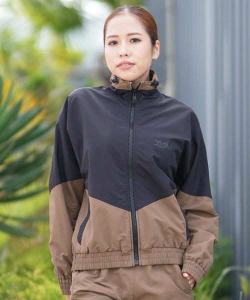 ランバンスポール　ピスタチオ 軽量ナイロンジャケット セール】X-girl SPORTS/エックスガールスポーツ WIND UP JACKET