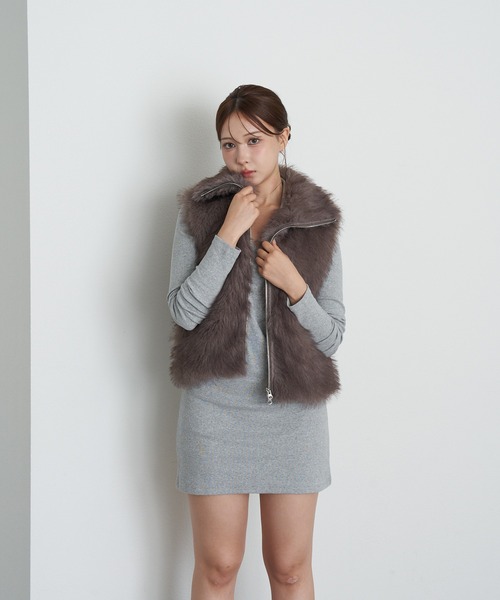 RAY CASSIN(レイカズン)の「長袖スキッパーポロ刺繍ミニワンピース(ワンピース・レディース・ネイビー/グレー/レッド系その他2・FREE)」の20枚目の写真