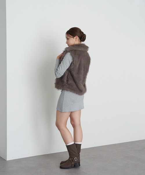 RAY CASSIN(レイカズン)の「長袖スキッパーポロ刺繍ミニワンピース(ワンピース・レディース・ネイビー/グレー/レッド系その他2・FREE)」の22枚目の写真