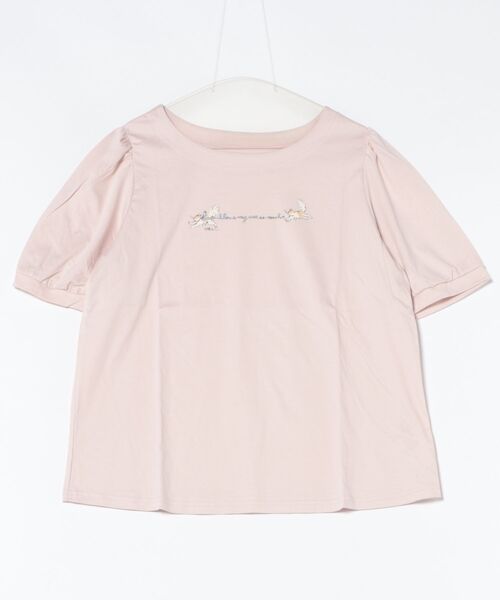 セール】【くらはしれいコラボ】ギャザースリーブカットソー（Tシャツ