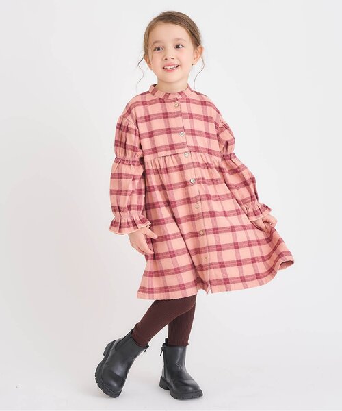 apres les cours(アプレレクール)の「【ジュニア対応】リブレギンス(レギンス/スパッツ・キッズ・アイボリー/ブラウン/レッド・80/140/120/110/100/90)」の4枚目の写真