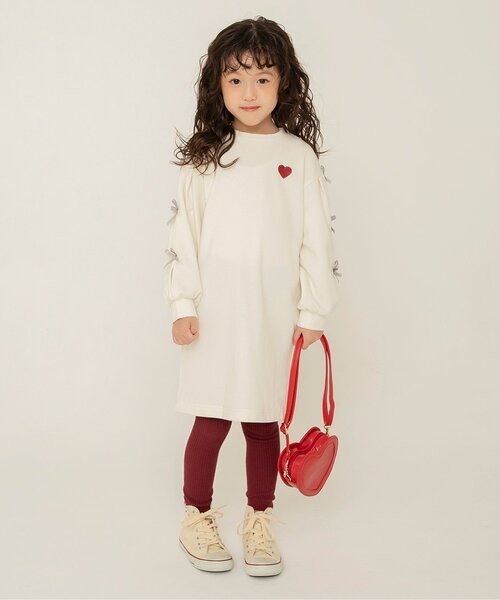 apres les cours(アプレレクール)の「【ジュニア対応】リブレギンス(レギンス/スパッツ・キッズ・アイボリー/ブラウン/レッド・80/140/120/110/100/90)」の15枚目の写真