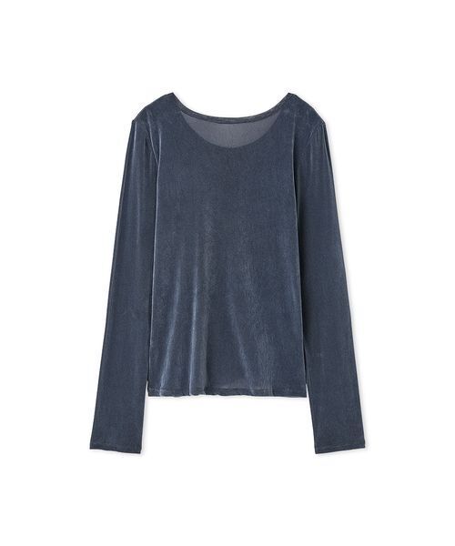 styling/（スタイリング）の「フロッキーチュール2WAYトップス（Tシャツ/カットソー・レディース・オフホワイト/ブルー/ブラック/カーキ・F）」の4枚目の写真