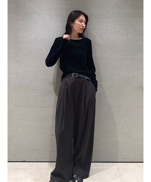 styling/（スタイリング）の「フロッキーチュール2WAYトップス（Tシャツ/カットソー・レディース・オフホワイト/ブルー/ブラック/カーキ・F）」の14枚目の写真