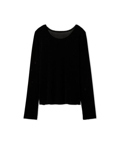 styling/（スタイリング）の「フロッキーチュール2WAYトップス（Tシャツ/カットソー・レディース・オフホワイト/ブルー/ブラック/カーキ・F）」の15枚目の写真