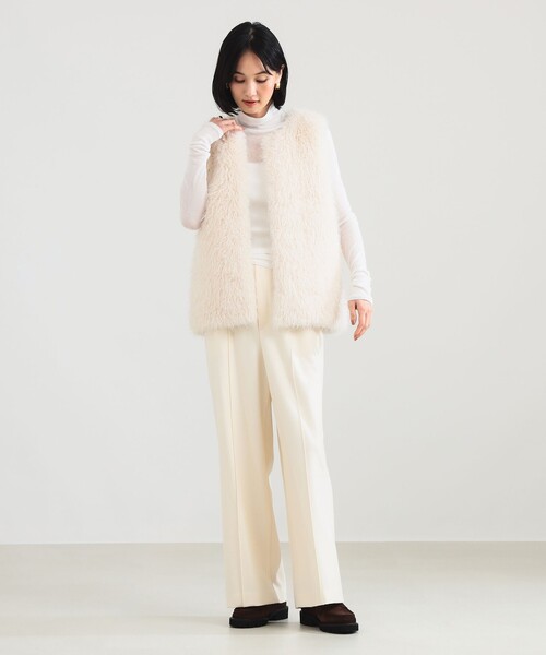 ウールライク イージーパンツ［手洗い可］（その他パンツ）｜Demi-Luxe