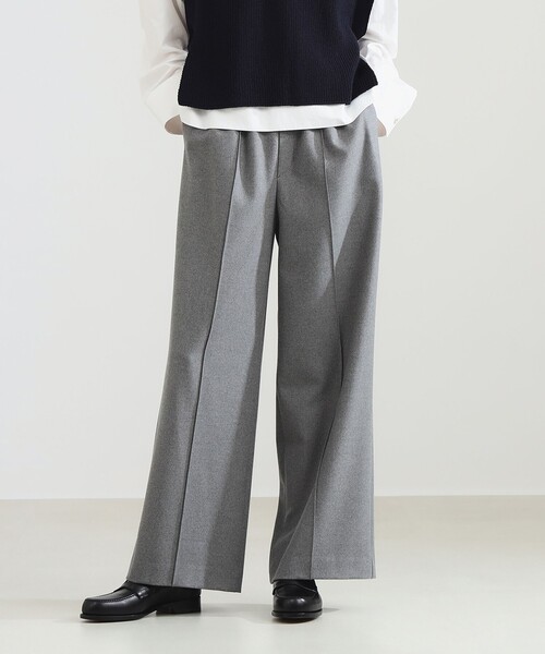 Demi-Luxe BEAMS（デミルクス ビームス）の「ウールライク イージーパンツ［手洗い可］（その他パンツ・レディース・オフホワイト/グレー・38/36）」の17枚目の写真