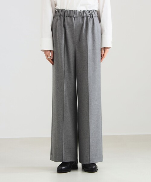 Demi-Luxe BEAMS（デミルクス ビームス）の「ウールライク イージーパンツ［手洗い可］（その他パンツ・レディース・オフホワイト/グレー・38/36）」の18枚目の写真