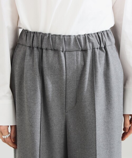 Demi-Luxe BEAMS（デミルクス ビームス）の「ウールライク イージーパンツ［手洗い可］（その他パンツ・レディース・オフホワイト/グレー・38/36）」の21枚目の写真