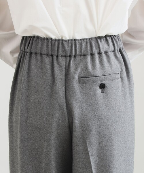 Demi-Luxe BEAMS（デミルクス ビームス）の「ウールライク イージーパンツ［手洗い可］（その他パンツ・レディース・オフホワイト/グレー・38/36）」の22枚目の写真
