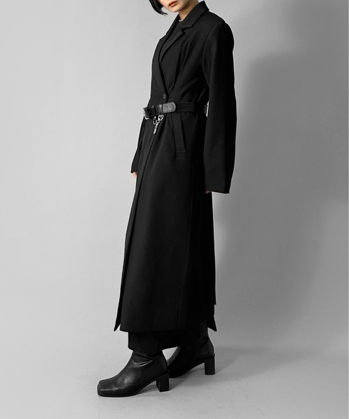 セール】【LVEU.】2wayタックデザインロングジャケット / アウター