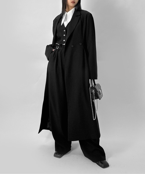LVEU.】2wayタックデザインロングジャケット / アウター ジャケット