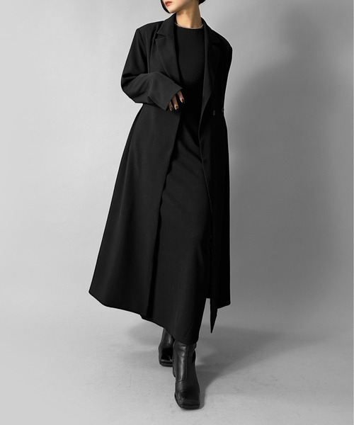 LVEU.】2wayタックデザインロングジャケット / アウター ジャケット