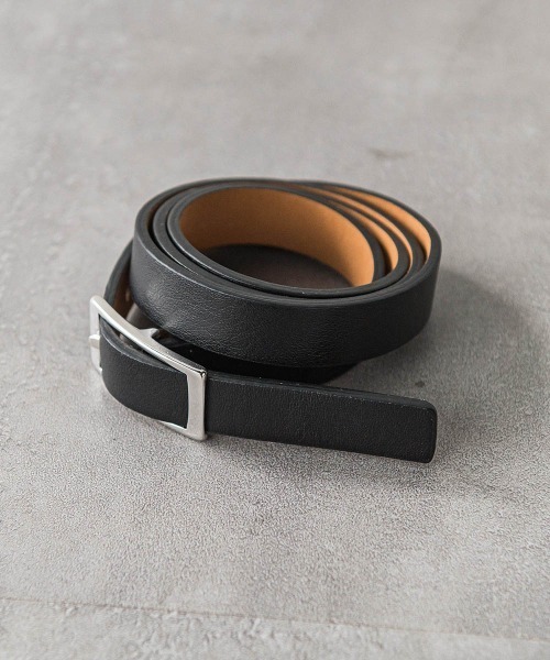 LAUTREAMONT（ロートレアモン）の「スエードレザーリバーベルト（ベルト・レディース・ブラウン系その他/ブラック系その他・M）」の2枚目の写真