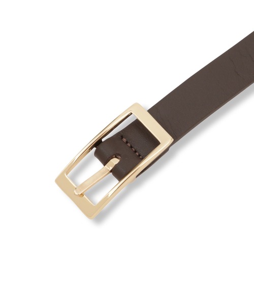 LAUTREAMONT（ロートレアモン）の「スエードレザーリバーベルト（ベルト・レディース・ブラウン系その他/ブラック系その他・M）」の8枚目の写真