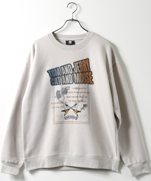 TOM&JERRY（トムアンドジェリー）の「【neos】TOM&JERRY トムとジェリー ルーズシルエット ユーズド風 プリント 裏起毛 スウェット トレーナー（スウェット）」