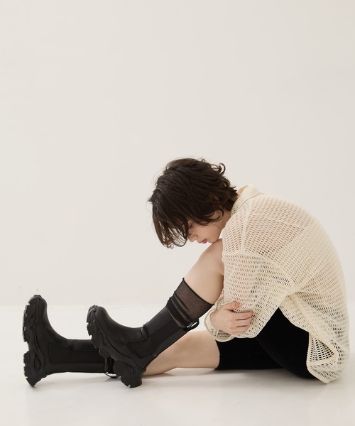 セール】【STUDIOUS/ステュディオス】Track Sole Short Boots/トラック