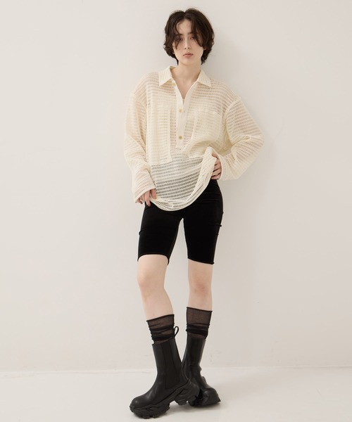 STUDIOUS(ステュディオス)の「【STUDIOUS/ステュディオス】Track Sole Short Boots/トラックソールショートブーツ/サイドゴアブーツ/厚底/軽い/通勤用(ブーツ・レディース・ブラック・1/2)」の20枚目の写真