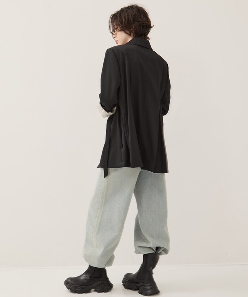 STUDIOUS(ステュディオス)の「【STUDIOUS/ステュディオス】Track Sole Short Boots/トラックソールショートブーツ/サイドゴアブーツ/厚底/軽い/通勤用(ブーツ・レディース・ブラック・1/2)」の16枚目の写真