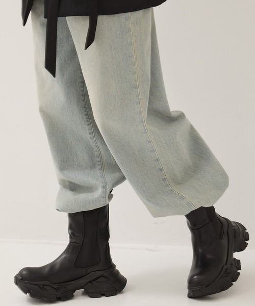 STUDIOUS(ステュディオス)の「【STUDIOUS/ステュディオス】Track Sole Short Boots/トラックソールショートブーツ/サイドゴアブーツ/厚底/軽い/通勤用(ブーツ・レディース・ブラック・1/2)」の17枚目の写真