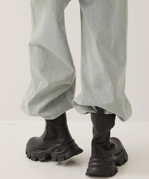 STUDIOUS(ステュディオス)の「【STUDIOUS/ステュディオス】Track Sole Short Boots/トラックソールショートブーツ/サイドゴアブーツ/厚底/軽い/通勤用(ブーツ・レディース・ブラック・1/2)」の18枚目の写真