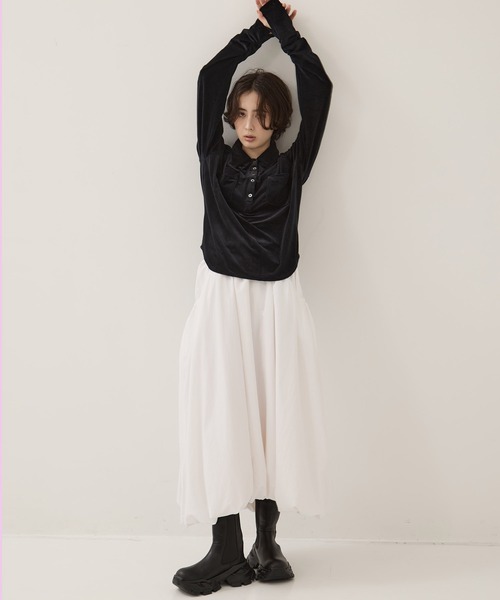 STUDIOUS(ステュディオス)の「【STUDIOUS/ステュディオス】Track Sole Short Boots/トラックソールショートブーツ/サイドゴアブーツ/厚底/軽い/通勤用(ブーツ・レディース・ブラック・1/2)」の6枚目の写真