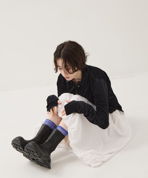 STUDIOUS(ステュディオス)の「【STUDIOUS/ステュディオス】Track Sole Short Boots/トラックソールショートブーツ/サイドゴアブーツ/厚底/軽い/通勤用(ブーツ・レディース・ブラック・1/2)」の8枚目の写真