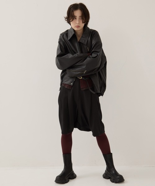 STUDIOUS(ステュディオス)の「【STUDIOUS/ステュディオス】Track Sole Short Boots/トラックソールショートブーツ/サイドゴアブーツ/厚底/軽い/通勤用(ブーツ・レディース・ブラック・1/2)」の10枚目の写真