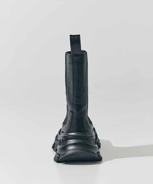 STUDIOUS/ステュディオス】Track Sole Short Boots/トラックソール