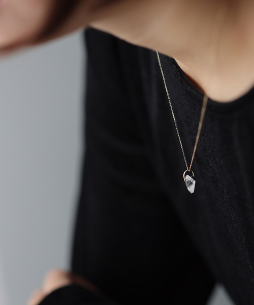 Lilas 2mmブラックカルセドニー　80センチネックレスk10 Lilas 2mmブラックカルセドニー 80センチネックレスk10 Lilas 2mm