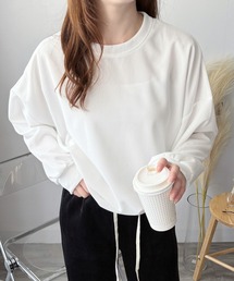 ラフに着こなす大人のリラックス◎ ワッフル風長袖プルオーバー