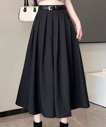 ベルト付きフレアスカーチョ
