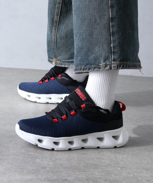 K-SWISS（ケースイス）の「【K-SWISS/ケースイス】アッパー メッシュ ランニング スニーカー（スニーカー・メンズ・ホワイト/ブラック/ネイビー・27cm/25.5cm/26cm/26.5cm）」の11枚目の写真