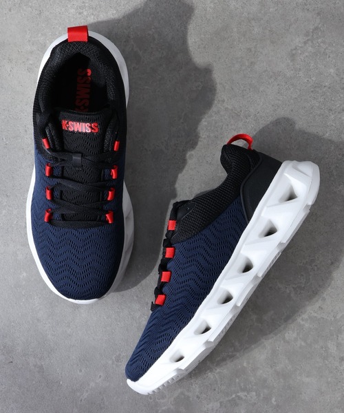 K-SWISS（ケースイス）の「【K-SWISS/ケースイス】アッパー メッシュ ランニング スニーカー（スニーカー・メンズ・ホワイト/ブラック/ネイビー・27cm/25.5cm/26cm/26.5cm）」の9枚目の写真