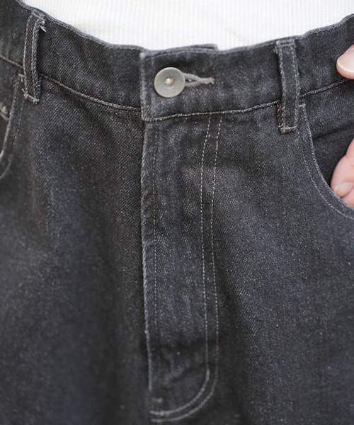 Aphlotus（アプロタス）の「バギーデニムパンツ（デニムパンツ・メンズ・ブラック/ブルー・LARGE/MEDIUM/SMALL）」の14枚目の写真