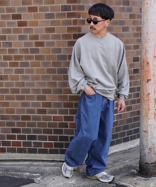 Aphlotus（アプロタス）の「バギーデニムパンツ（デニムパンツ・メンズ・ブラック/ブルー・LARGE/MEDIUM/SMALL）」の10枚目の写真