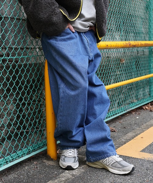 Aphlotus（アプロタス）の「バギーデニムパンツ（デニムパンツ・メンズ・ブラック/ブルー・LARGE/MEDIUM/SMALL）」の7枚目の写真