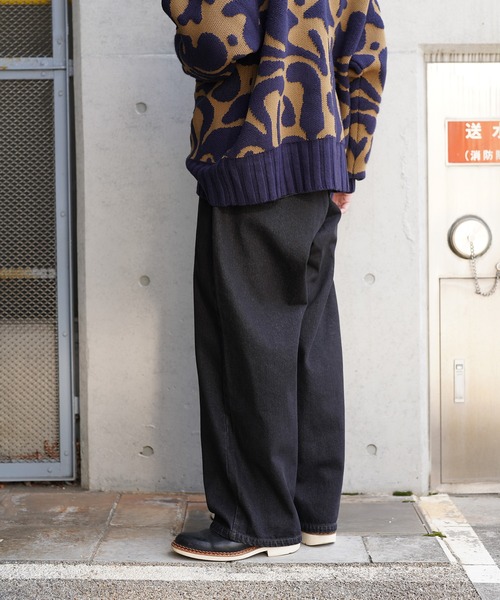 Aphlotus（アプロタス）の「バギーデニムパンツ（デニムパンツ・メンズ・ブラック/ブルー・LARGE/MEDIUM/SMALL）」の19枚目の写真